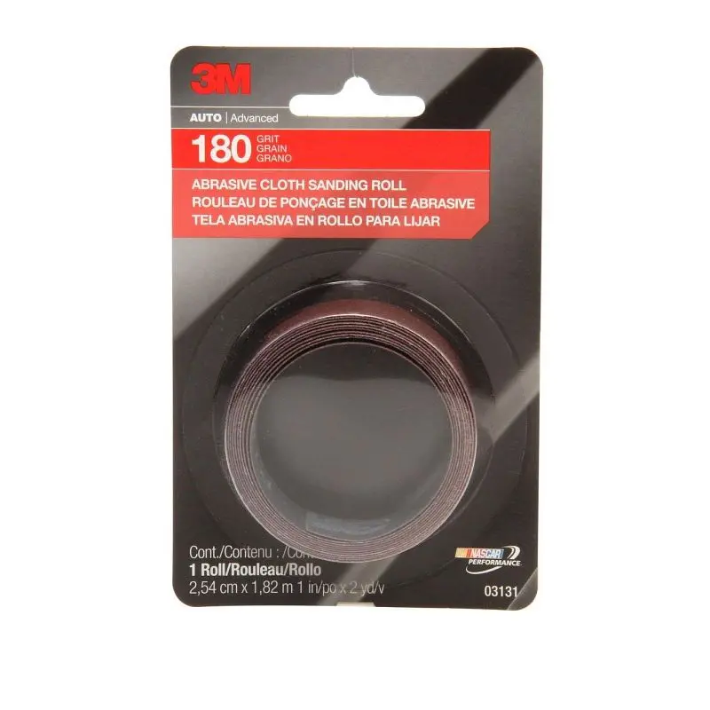3M Abrasive Cloth Sanding Roll, 03131, 1 x 6 ft, Fine, 1 roll per pack, 10 packs per case, 7010307935