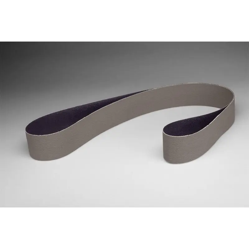 3M Belt, Trizact, 237AA, 34 Inch L, 2 Inch W, AO, Cloth, Chrome Silver Gray, Quantity: 50, 7000118657