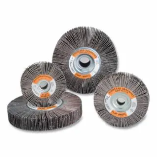 3M /O Flap Wheel, 1 Dia, 40 Grit, pack 10, 7010310476