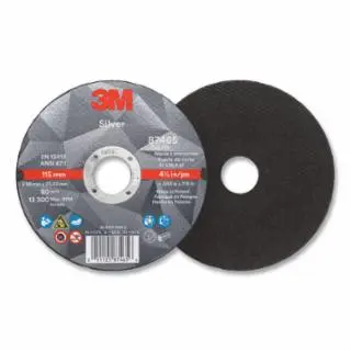 3M Silver Cut-Off Wheel, Ceramic Lightweight Aluminum Oxide, 4-1/2 Dia, 36 Grit, 50 pack, 7100139228