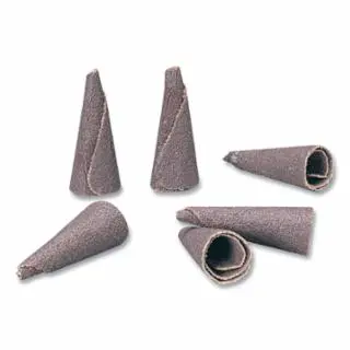 3M /O Tapered Cone Point, 1 Dia, P120 Grit, K-110, 100 pack, 7100139933