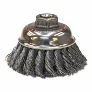 ANCHOR Brand Crimped Wire Cup Brushes, 3 1/2 Diameter, 0.014 Stainless Steel Wire, 102-BW-9326