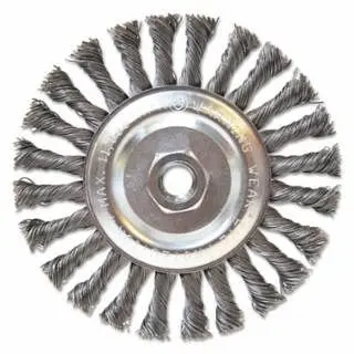 ANCHOR Brand Stringer Bead Wheel Brushes, 6 D x 1/2 W, 0.023 Steel Wire, 102-BW-760