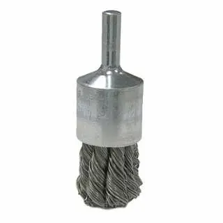 ANCHOR Ergonomic Brand Stem Mounted Knot Wire End Brushes, 3/4 x 0.014 , 10 per Carton, 1 Carton, 102-BW-207 ANCHOR Brand