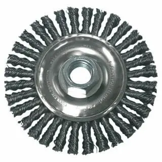 ANCHOR Smooth Brand Stringer Bead Wheel Brush, 7 D x 3/6 W, 0.02 , Carbon Steel, 10 per Box, 1 Box, 102-7S58 ANCHOR Brand