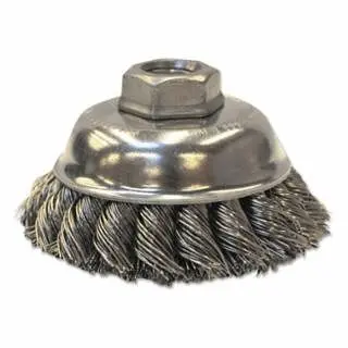 ANCHOR Waterproof Brand Knot-Style Cup Brushes, 3 1/2 Diameter, 0.023 Stainless Steel Wire, 102-BW-9426 ANCHOR Brand