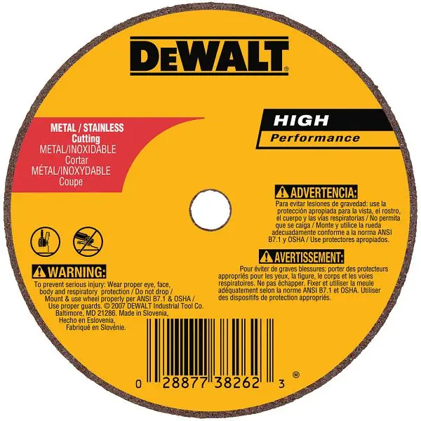 DeWalt Weatherproof 4" x .035" x 3/8" A36T Fast Cutting Wheel, DW8717