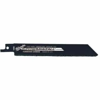 Milwaukee Specialty Hacksawzall Blades, 6 x 3/4" 1/2". Universal, Plastic, Wood, Iron, 3 pieces, 48-00-1420