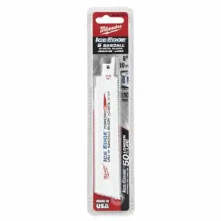 Milwaukee Torch® Ice Hardened® Sawzall® Blade, 9 x 1" 14 TPI, 1/2" Universal, Most Metals, 100 pieces, 48-01-...
