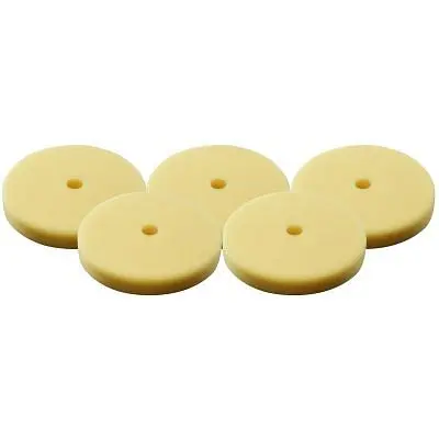 Milwaukee Traditional 5- Pieces, 3" Yellow Foam Polishing Pad 2438-20, 49-36-5790