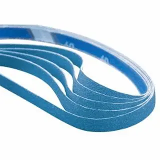NORTON Reflective BlueFire® Cloth File Belt, R823P, 1/2 W x 12 L, 1500 Grit, Zirconia Alumina, 200 per Pack, 1 Pack, 7807...