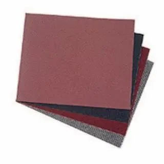 NORTON Simple Norton Paper Sheets, 7075 Aluminum Oxide, 400 Grit, Brown, 100 per Box, 1 Box, 66261131624
