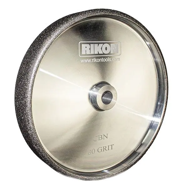 RIKON PROseries 8" x 1-1/2" 1/4" Radius CBN Grinding Wheel 350 Grit 5/8" Arbor Hole, 82-5350R