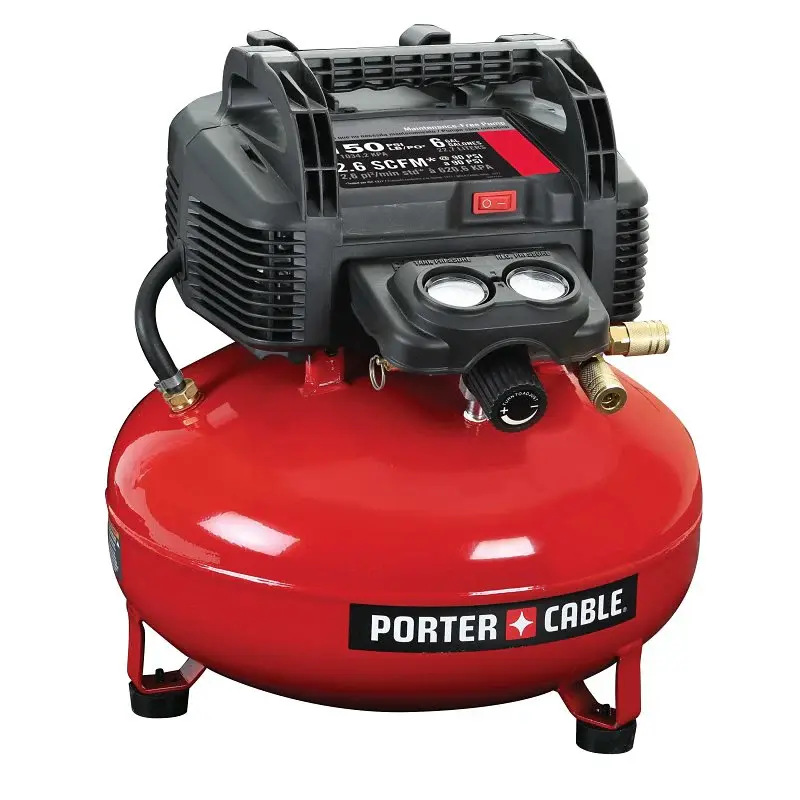 Porter-Cable C2002 Handheld Electric Air Compressor, Tool Only, 6 gal Tank, 0.8 hp, 120 V, 150 psi Pressure, 1-Stage