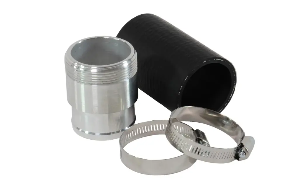 2" NPSM Threaded Aircraft-grade Neck W/ 2.0" Ribbed Hose Barb
