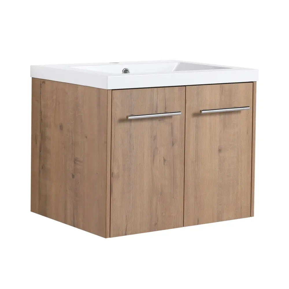 Modern Floating Bathroom Vanity Resin Sink, Soft Close Doors