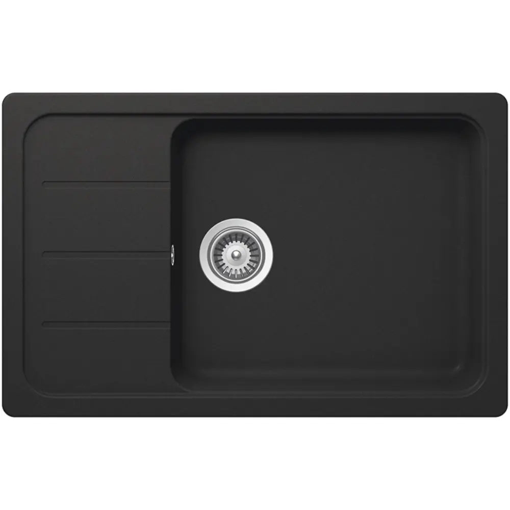 SCHOCK: Built- sink Formhaus D-100 LS, crafted CRISTALITE® Onyx 87821 78 cm