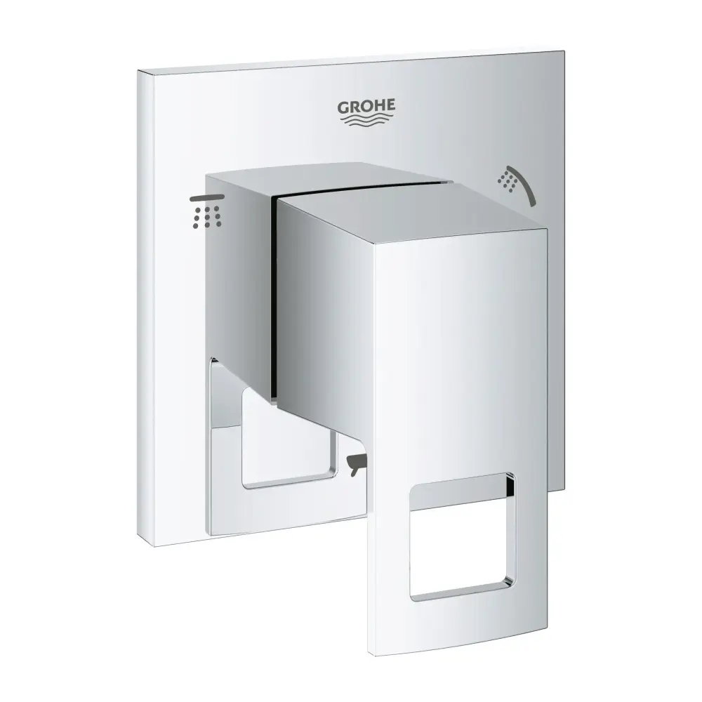 Eurocube 3-way diverter trim (shower head / hand shower / bath spout)