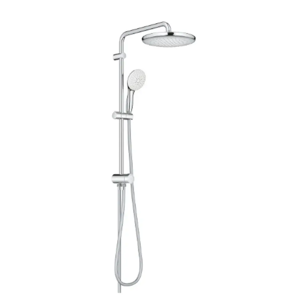 Grohe Tempesta 250 Shower System + Diverter 9.5 Shiny metal - 26980001