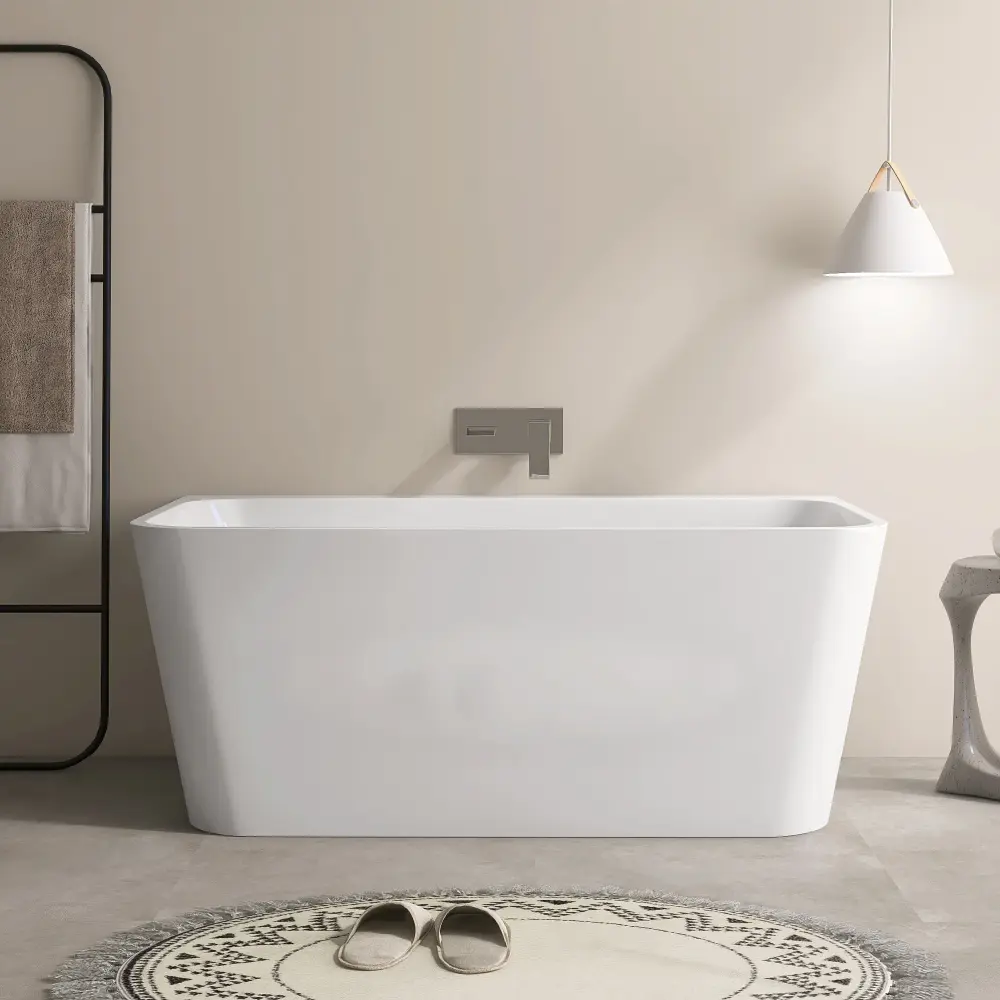 55‘’ Freestanding Soaking Plastic glass Bathtub AB12-55