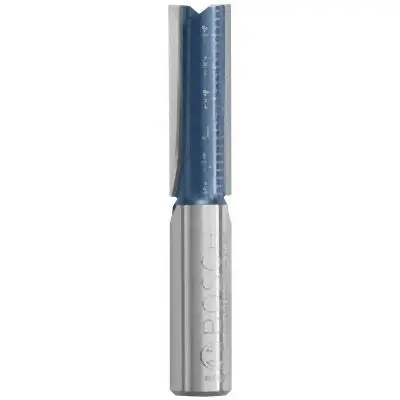 Bosch 1/2 Inches x 1-1/2 Inches Carbide-Tipped Double-Flute Straight Router Bit, 2610049474
