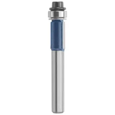 Bosch 3/8 Inches x 1/2 Inches Carbide-Tipped Double-Flute Flush Trim Router Bit, 2610049443