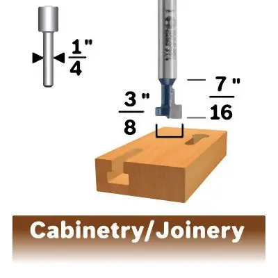 Bosch 3/8 Inches Keyhole Router Bit, 2610049466
