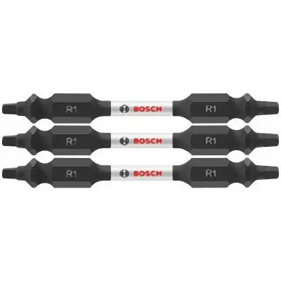 Bosch 2.5 Inches Square #1 Double-Ended Bits, 2610039609
