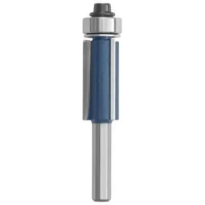 Bosch Plug-and-Play 1/2 Inches x 1 Inches Carbide-Tipped Triple-Flute Flush Trim Router Bit, 2610049440