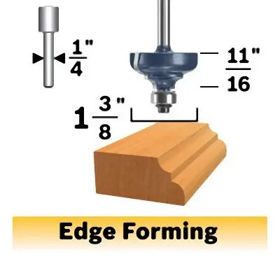 Bosch Rapid 1-3/8 Inches Cove and Bead Router Bit, 2610049457