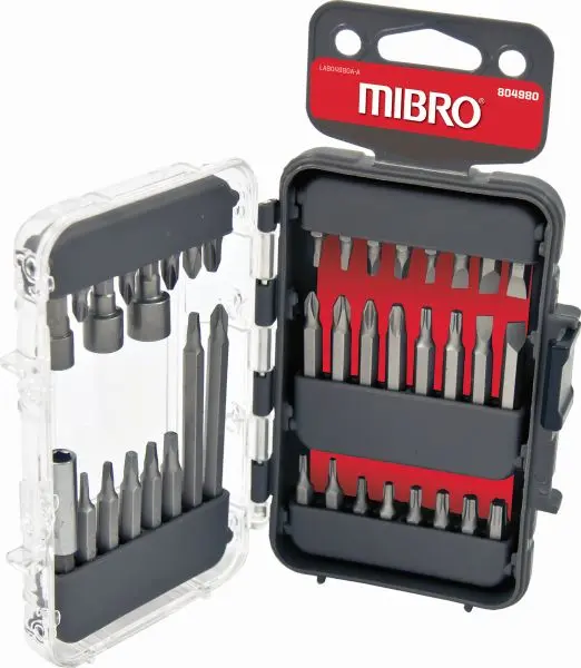 MIBRO Glow (40-Piece) CRV Lag Screwdriver Bit Set, made Steel, 804980