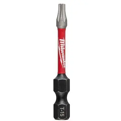Milwaukee Wear-Resistant Shockwave 2" Power Bit Torx T15, Pack 25, 48-32-4783