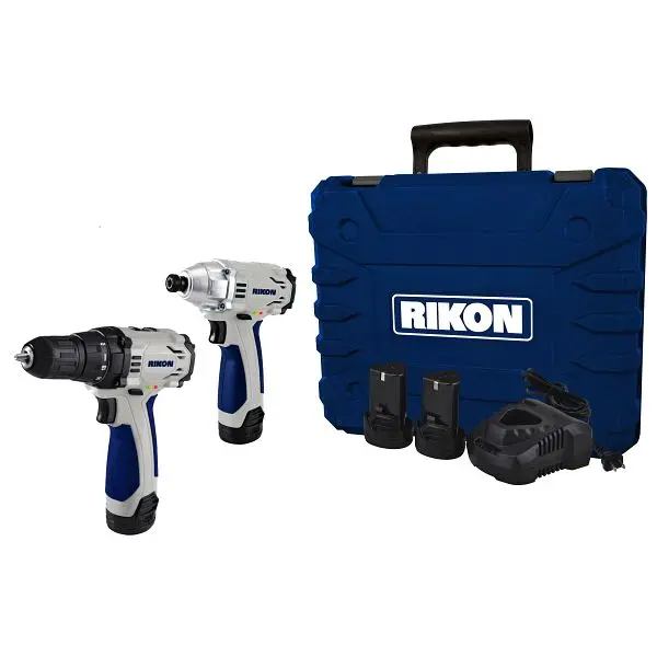 RIKON 12v Li Power Drill/Impact Driver Combo Kit, 31-122