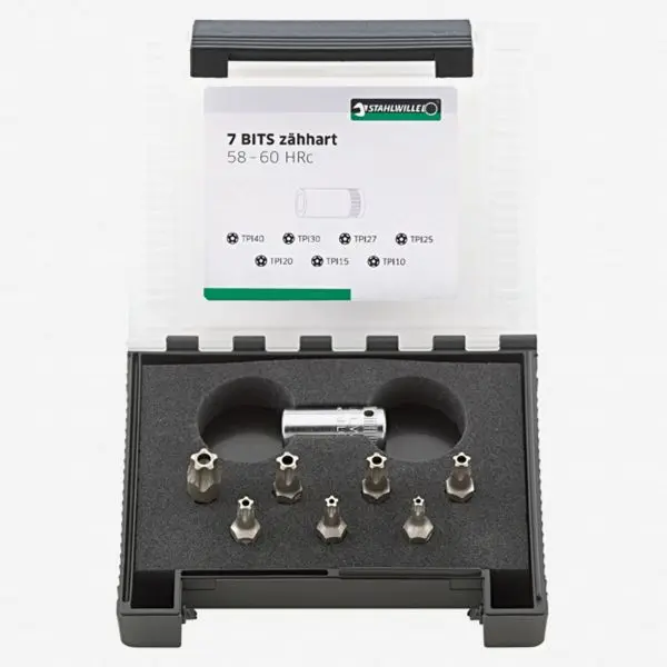 Stahlwille All-Weather 1204/8 5-star Security Five Lobe Insert Bit Set, ST96081113
