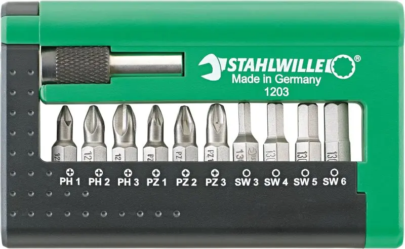 Stahlwille Bit set, 1203 electric Drills, ST96080115