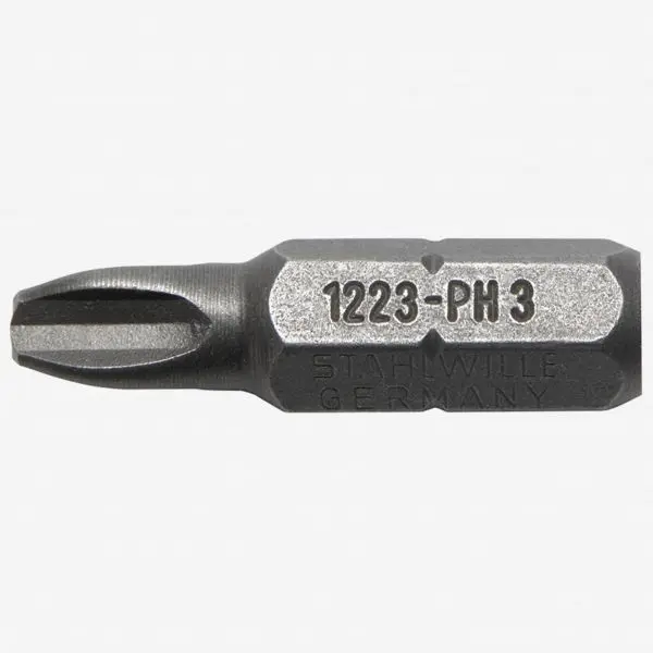 Stahlwille Quick-Release 1221 #1 x 25mm Phillips Insert Bit, ST08010001