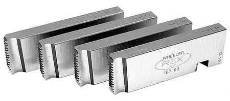 WHEELER REX 1"-2" NPT Universal Solid Dies, Tool Steel 8090, 847750