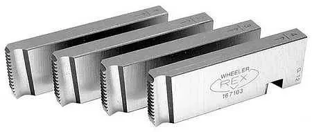 WHEELER Smooth-Operating REX 1/2"-3/4" NPT Universal Dies, HSS 8090, 847785 WHEELER REX