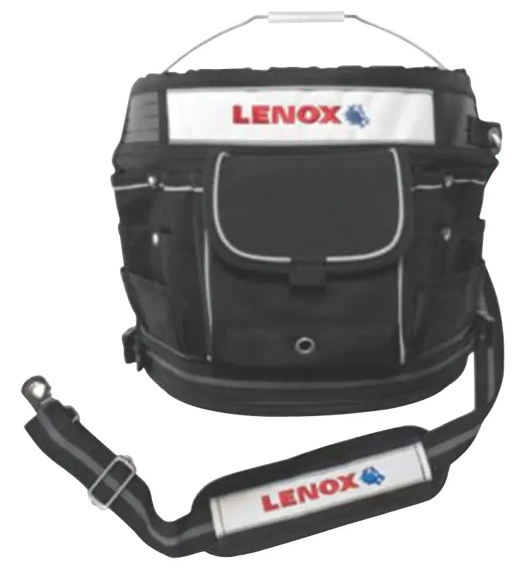 Lenox 1787473 Bucket Tool Organizer, 34-Compartment, Canvas, Onyx