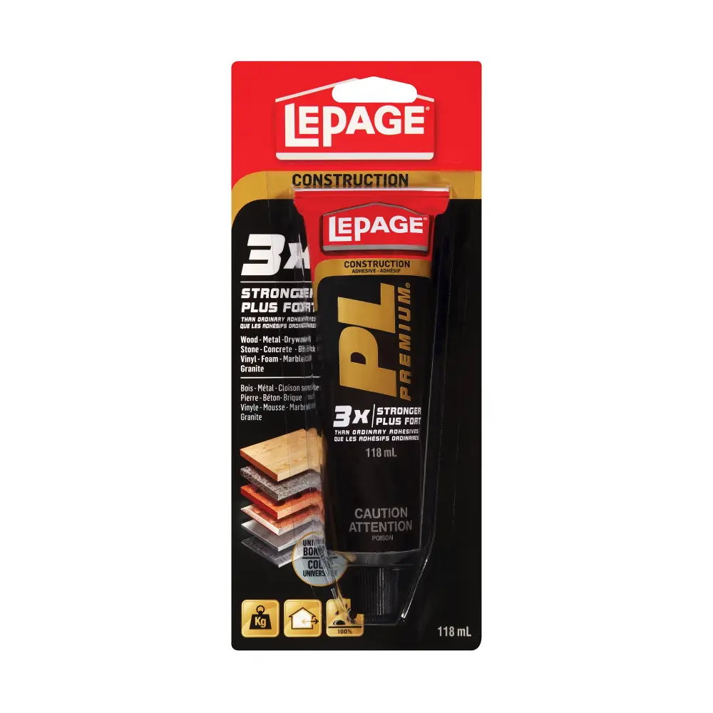 PL Premium 3x Stronger Construction Adhesive, 118 ml