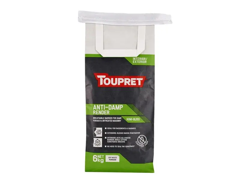 Toupret Anti-damp Render 6kg Outdoor Projects