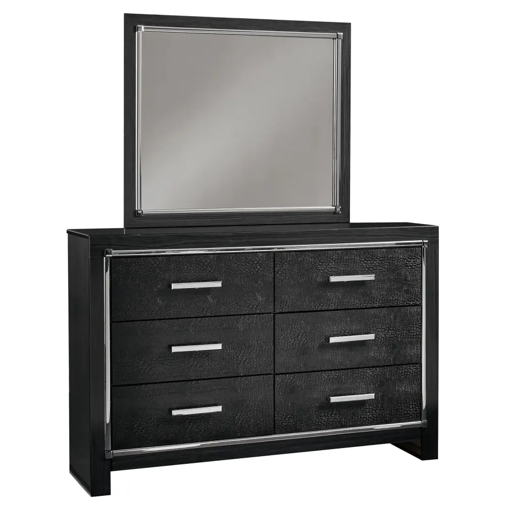 Diamond Modern Furniture Exclusive Design Kaydell 6-Drawer Dresser Mirror B1420-31/B1420-36