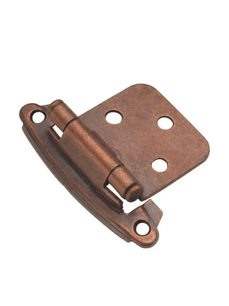 Hickory Hardware 1-14/15 . x 2-5/8 . Antique Red metal Surface Self-Closing Hinge (2-Pack)
