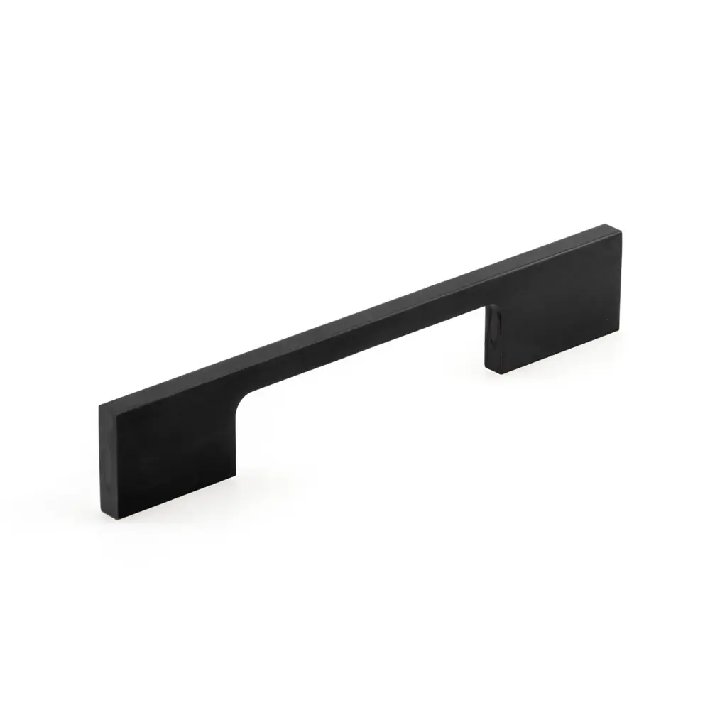 Adjustable Contemporary # 720 Matte Black Aircraft-grade Pull, 96 mm C/C