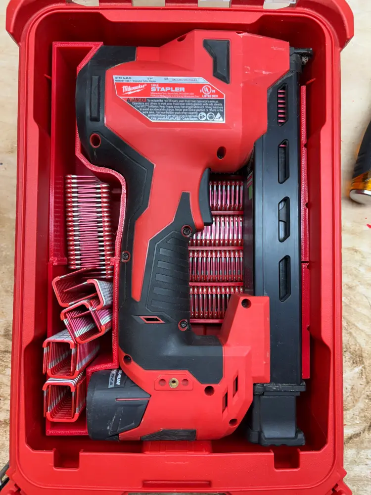 Cable Tie Packout Insert M12 Cable Stapler (MCS)