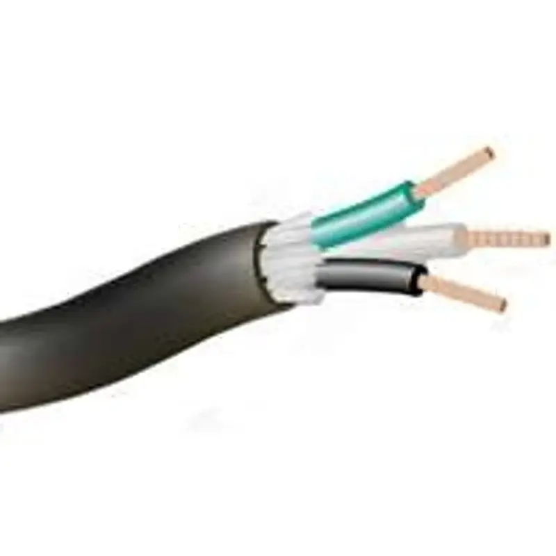CCI 55039504 Electrical Wire, 12 AWG Wire, 250 ft L, Burnt orange Conductor, TPE Insulation, TPE Sheath, Black Sheath