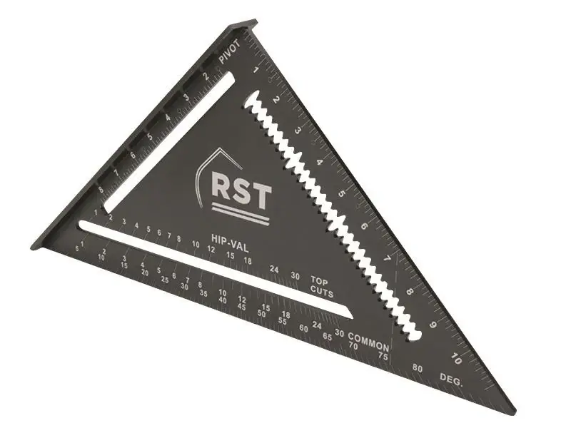 Precision Machined R.S.T. Aluminium Onyx Rafter Square 12in