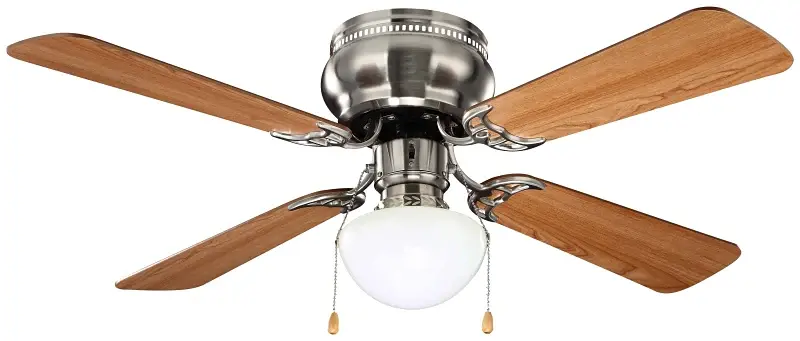 Boston Harbor 42-742T-MR-EN-BN Ceiling Fan, 4-Blade, Shadowy Walnut/Cherry Blade, 42 Sweep, 3-Speed, Lights: Yes