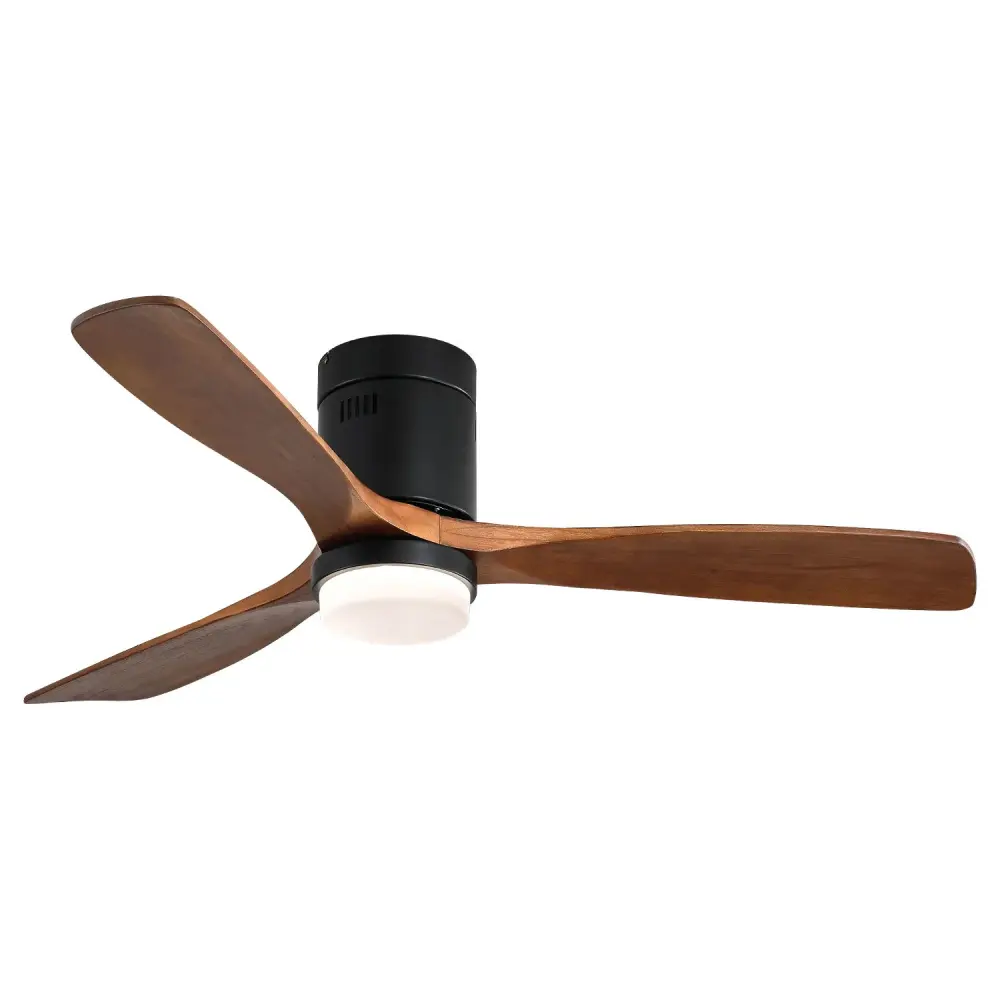 Indoor Ceiling Fan Lights, Reversible DC Motor, Remote Control - Charcoal