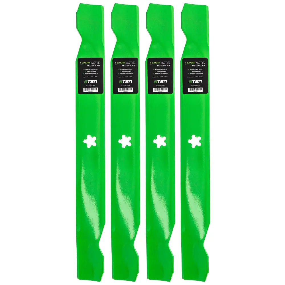 LawnRAZOR Notched Medium-Lift Blade 810-CBL2233D Husqvarna AYP Poulan Pro 138971 127843 138498 | SET FOUR
